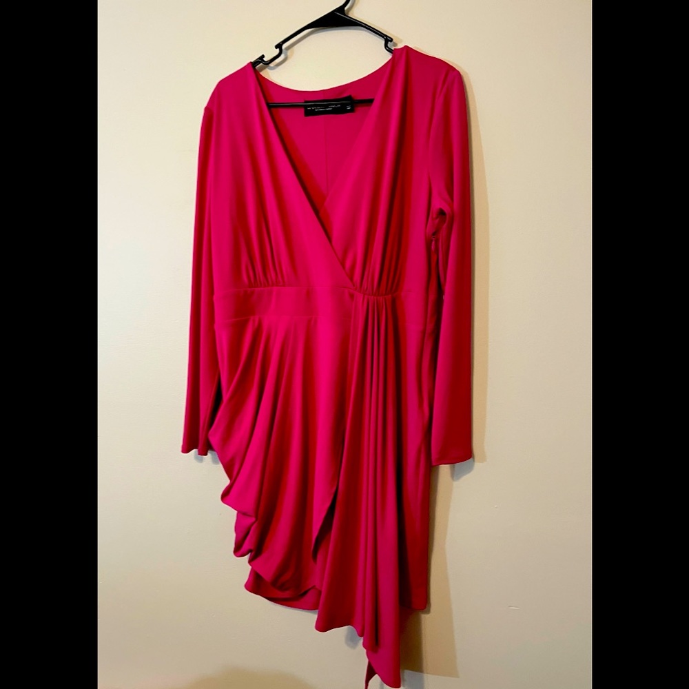 Hot Pink after five dress for any season.